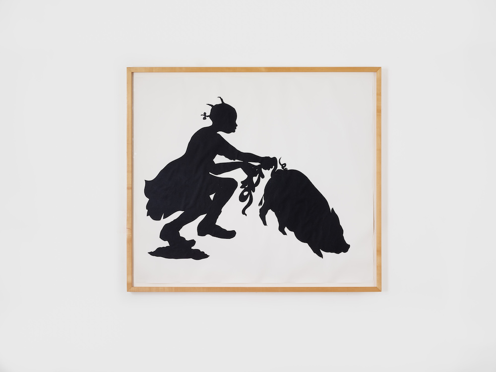 Kara Walker, Untitled, 1995. Paper collage on paper, 52 x 60 3/8 in. © Kara Walker